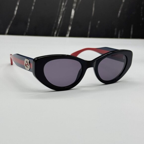 NEW GG1862S 004 GUCCI CAT EYE BLACK/BLUE WOMEN GUCCI SUNGLASSES main image 7